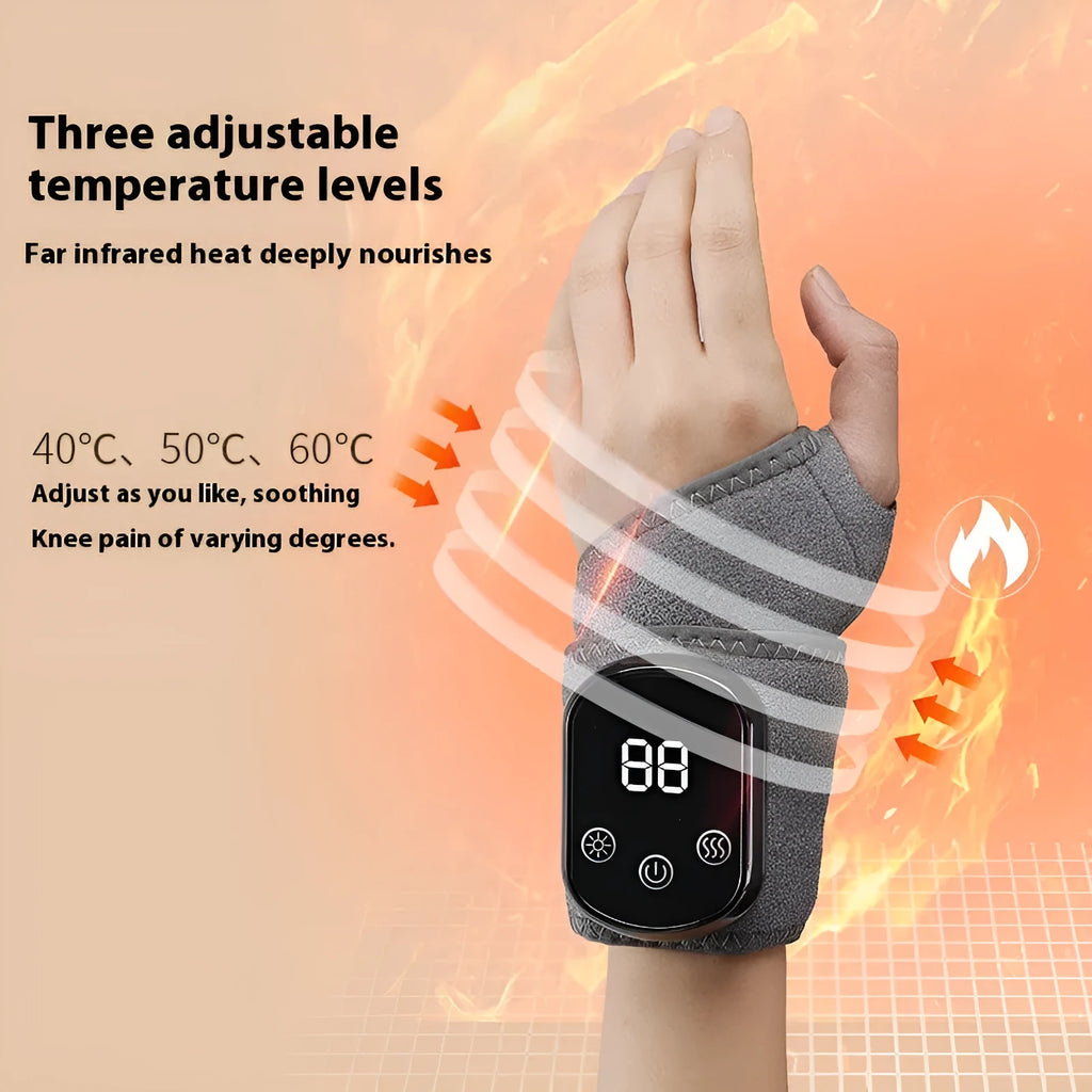 Rechargeable hand massage physiotherapy device for wrist ankle knee neck protection