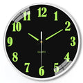 8 inch luminous wall clock with modern plastic shell showing numerals and hands