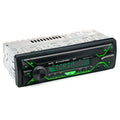 Single DIN car radio with LCD display, rotary volume knob, USB and TF card slots