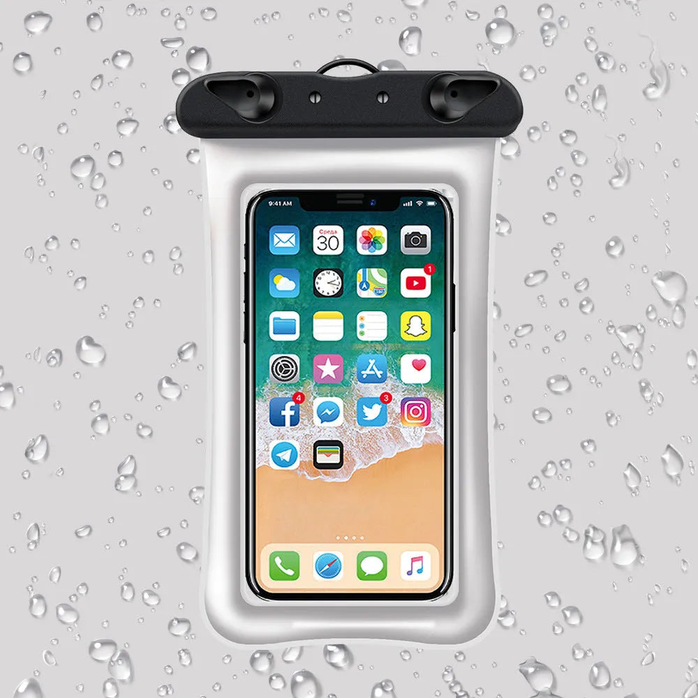 Waterproof phone pouch with 45cm rope in various colour options