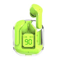 Transparent space capsule case true wireless Bluetooth headset with digital display screen