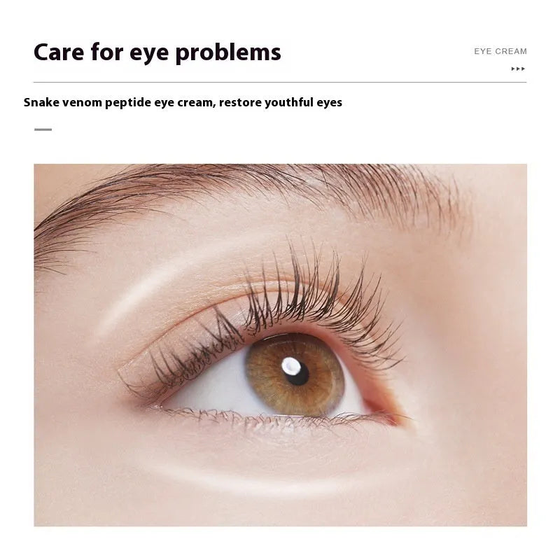 30g peptide firming eye cream in packaging with applicator for dark circle treatment