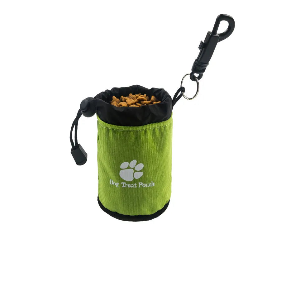 Mini nylon pet training snack bag in solid colour for dog treats