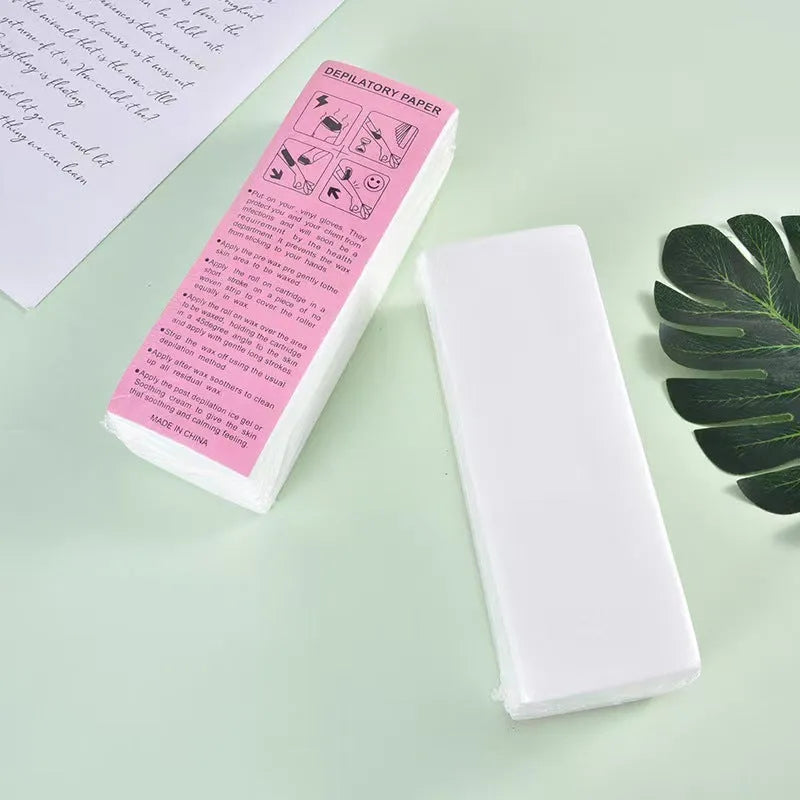 Non-woven fabric hair removal wax paper strips for wool tops wax application