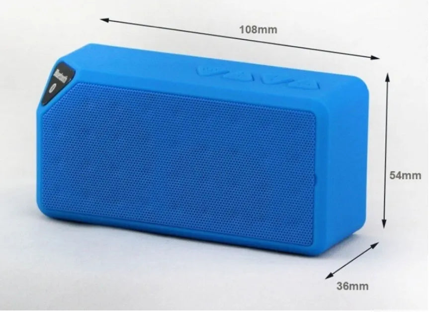Cannon X3 cube-shaped wireless Bluetooth speaker shown in black, blue, green, red, and yellow colour options.