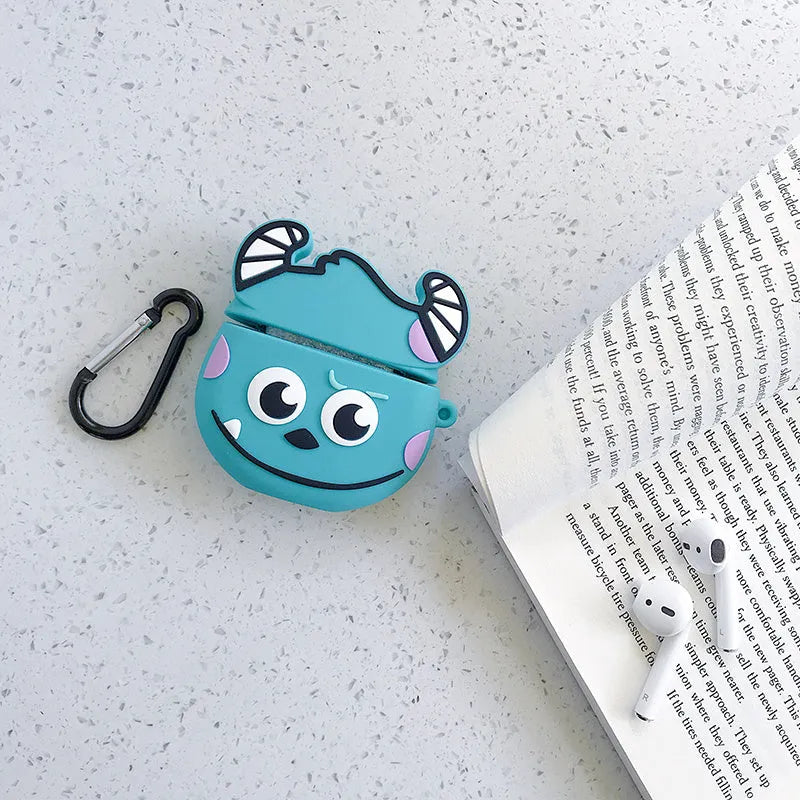 Cartoon animal design silicone case for AirPods 1st and 2nd generation charging case