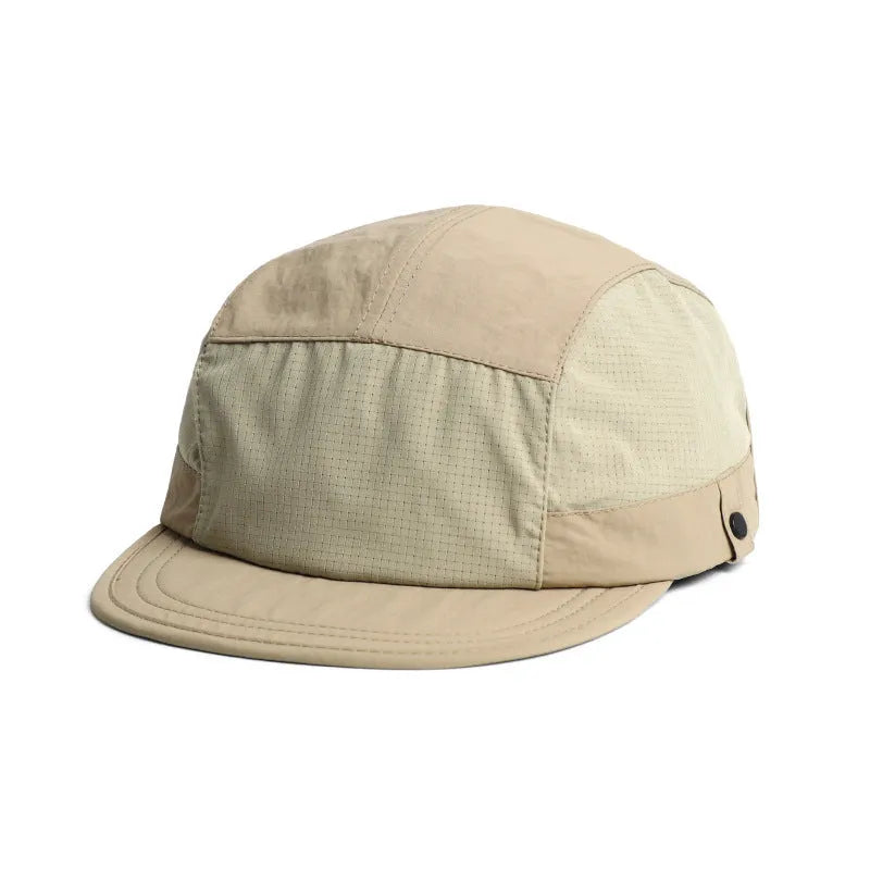 Breathable polyester tongue cap in dome crown style with sunshade function available in multiple colours size M