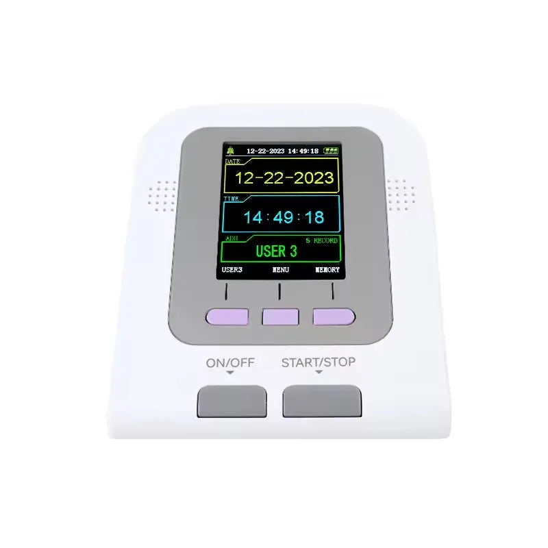 CONTEC08A veterinary digital blood pressure monitor unit with colour screen and cuff for animals.
