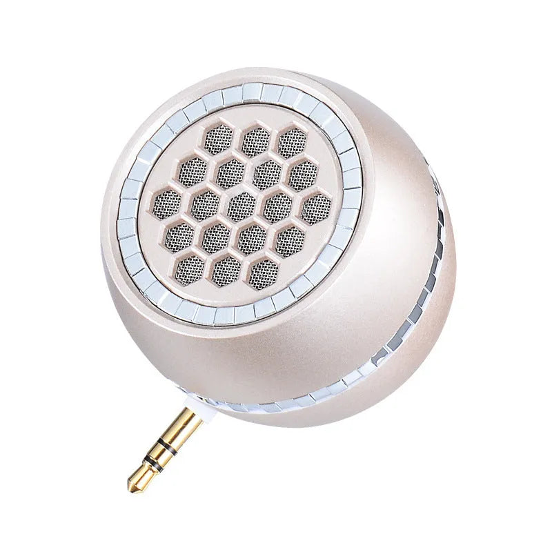 Universal external amplifier speaker in black, rose gold, or local gold with 5V input.