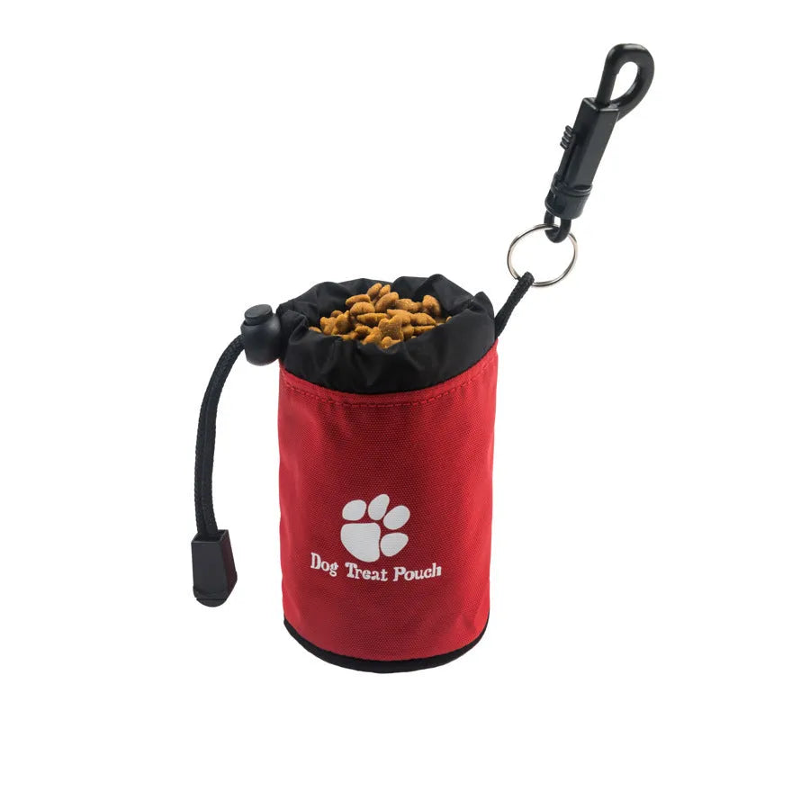 Mini nylon pet training snack bag in solid colour for dog treats