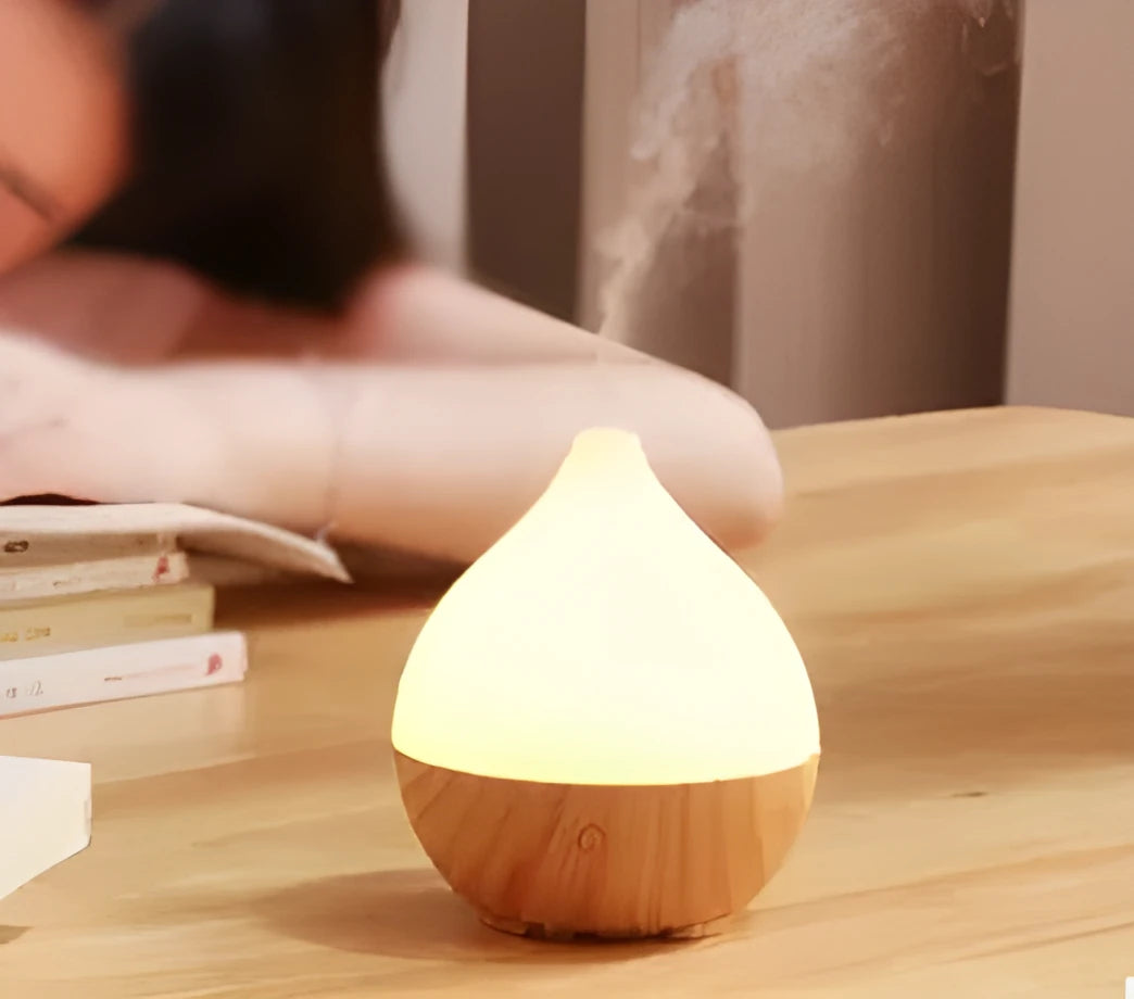 Asakusa wood grain finish aroma diffuser with vase shape and 100ml water tank