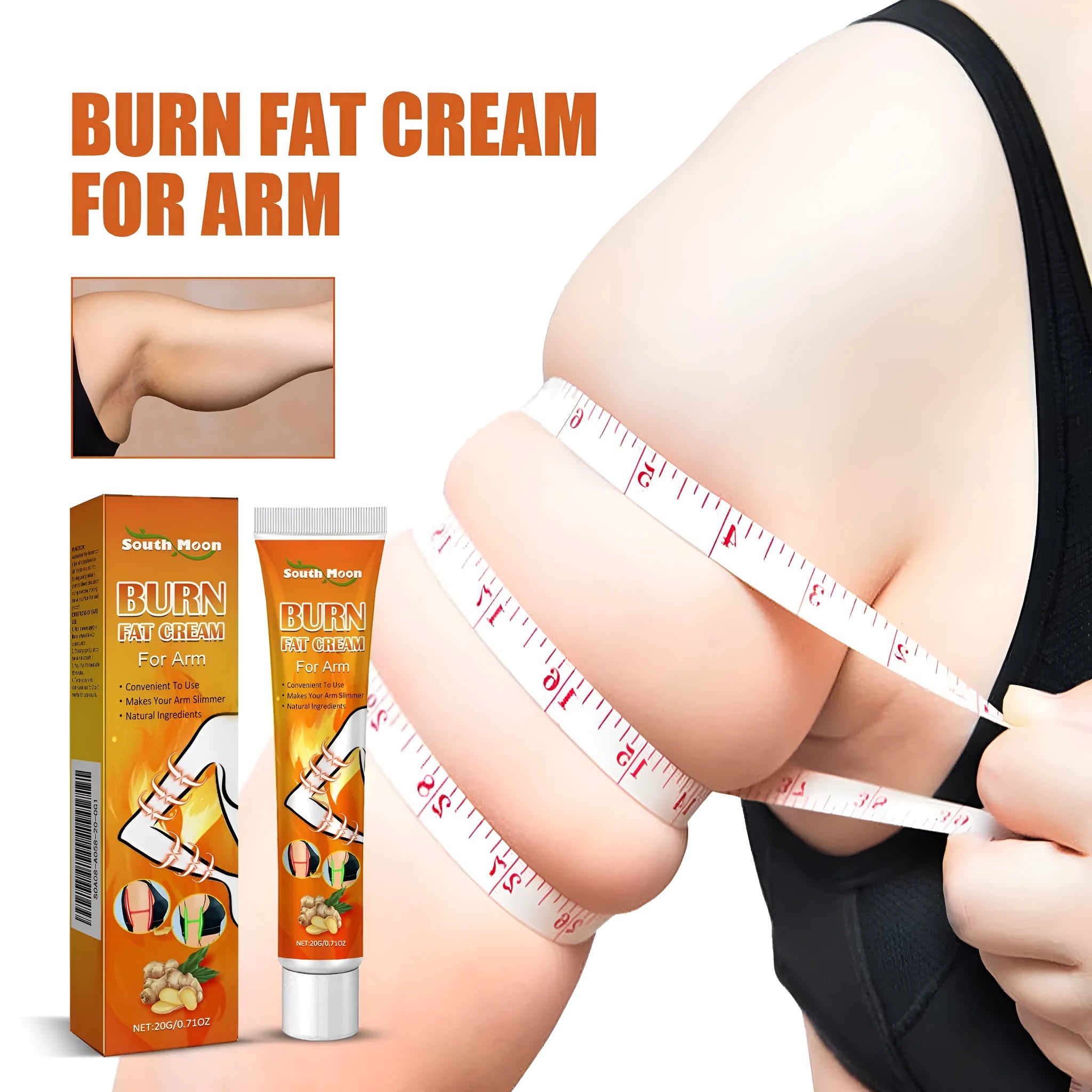 20g body care cream tube with natural ingredients for firming and massage
