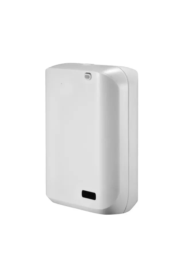 White HVAC wall mount aroma diffuser with 150ml capacity and smart control for ducted scent systems