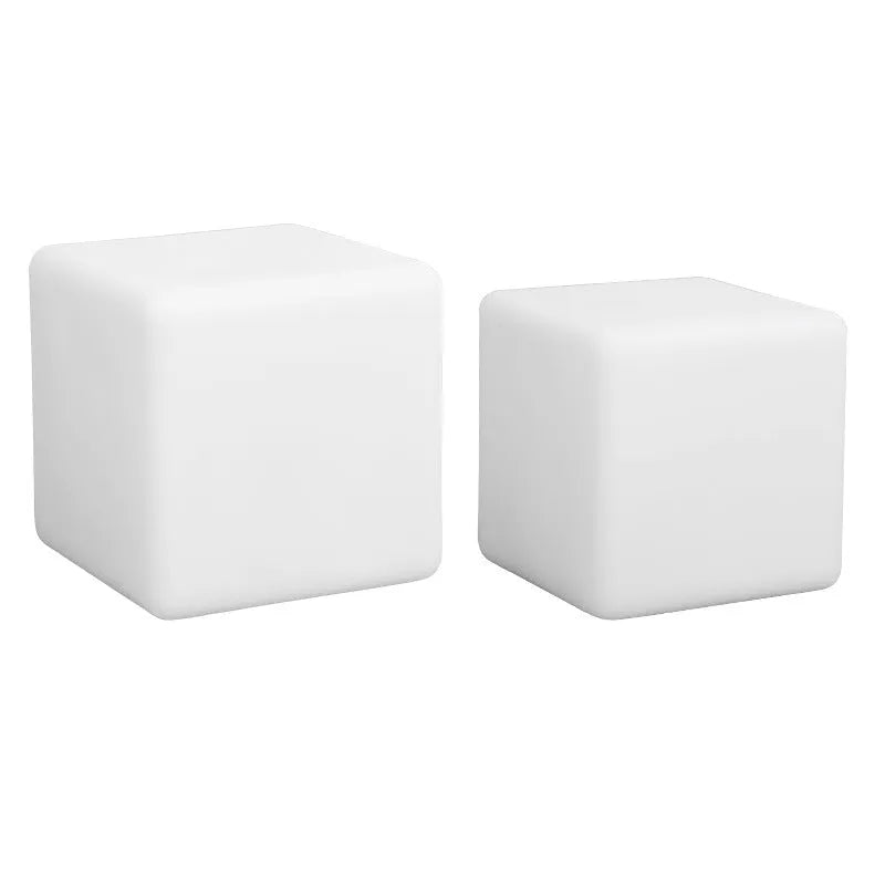 Square seven-colour night light with remote control in European style design