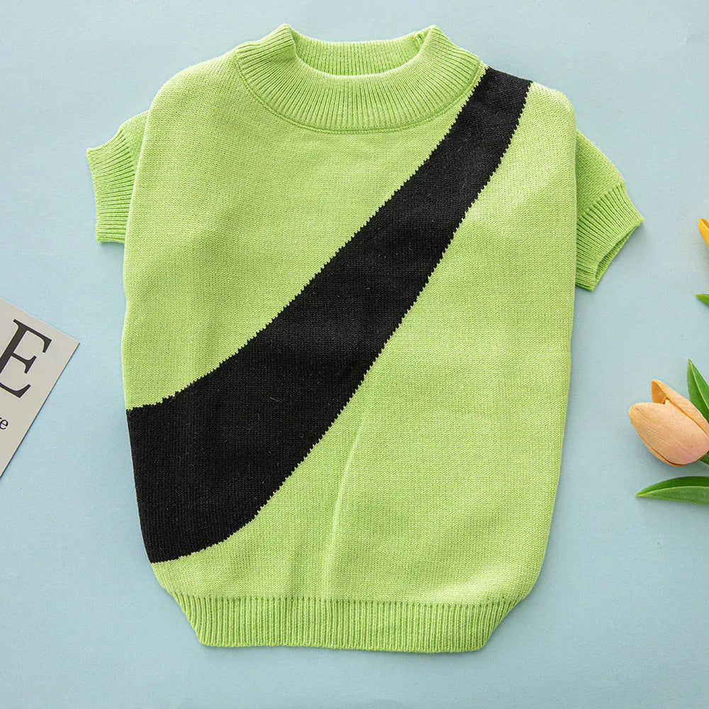 Wool casual pet sweater for corgis and poodles in multiple colours and sizes