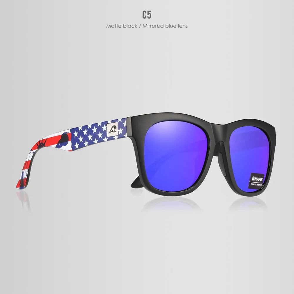Thickened polarised sunglasses with TAC lenses and PC frame in assorted colours.