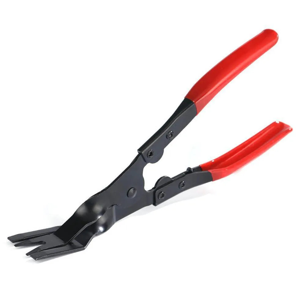 Blue steel car interior trim removal pliers with 235mm length and 32mm head