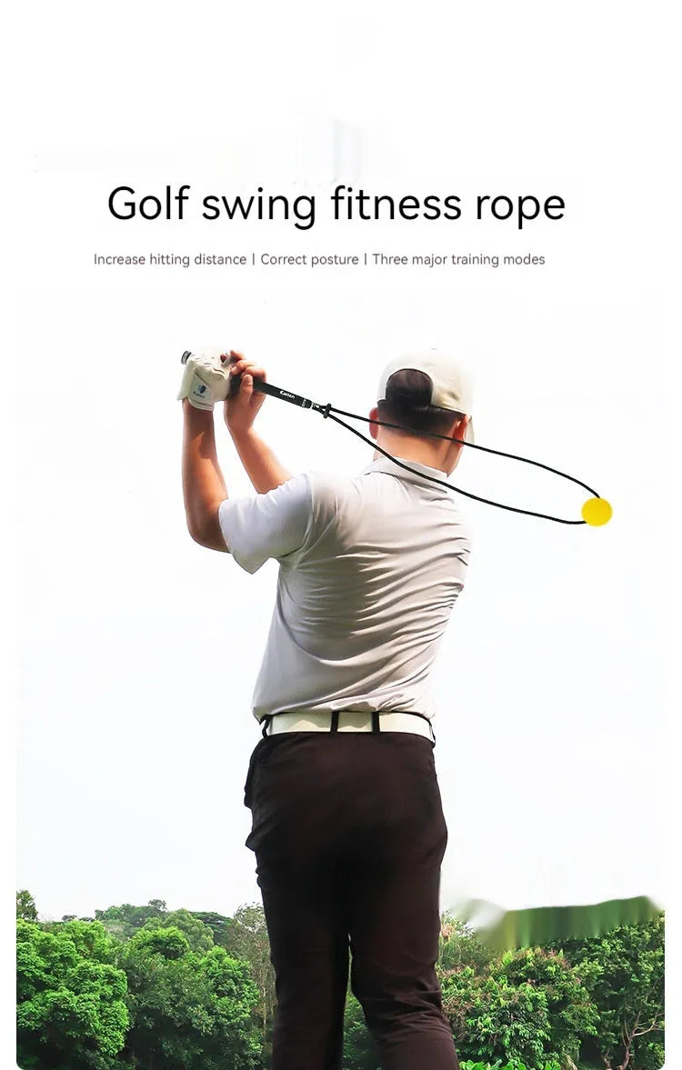 Black silicone elastic golf swing correction trainer for physical practice