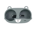 Silicone grey cup holder insert with cartoon texture for car centre console anti-shake use