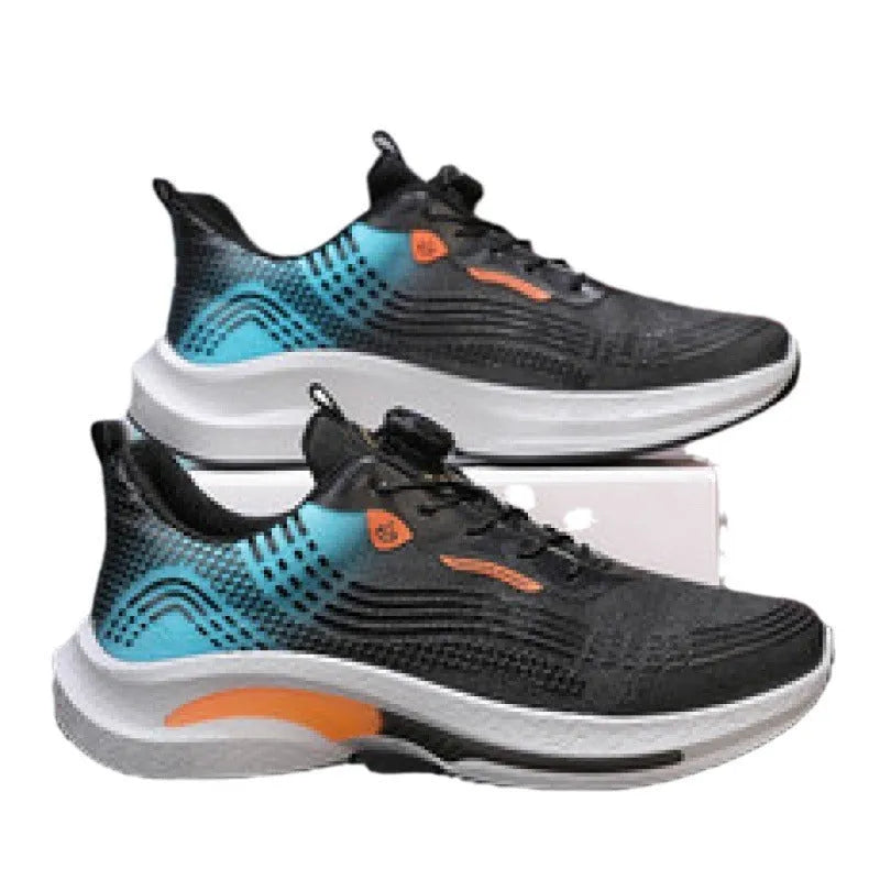 Men's low-top mesh sneakers with rotating buckle closure in multiple colour options