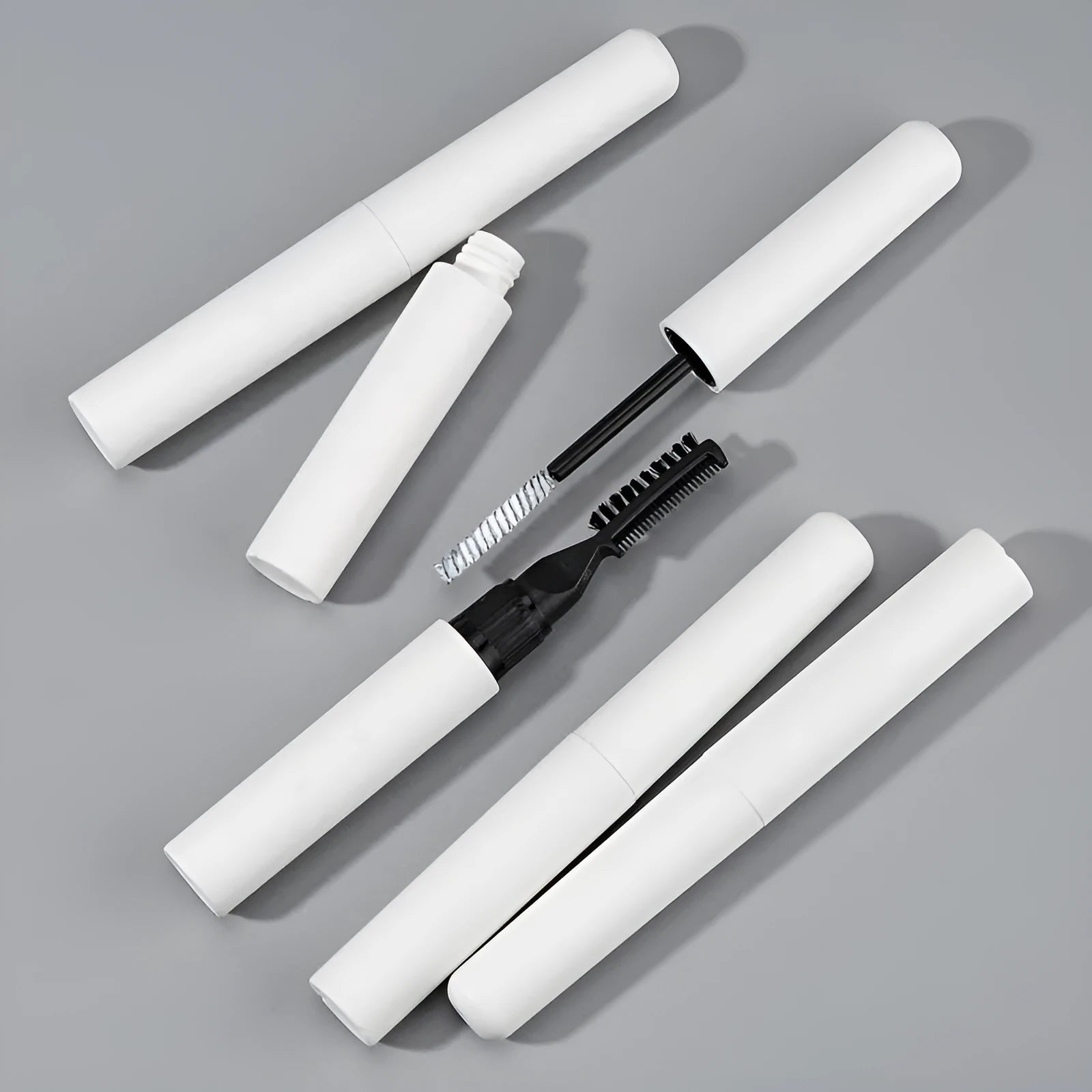 One Brush Molding Shaping Natural Wild Eyebrow Liquid in white and pink options