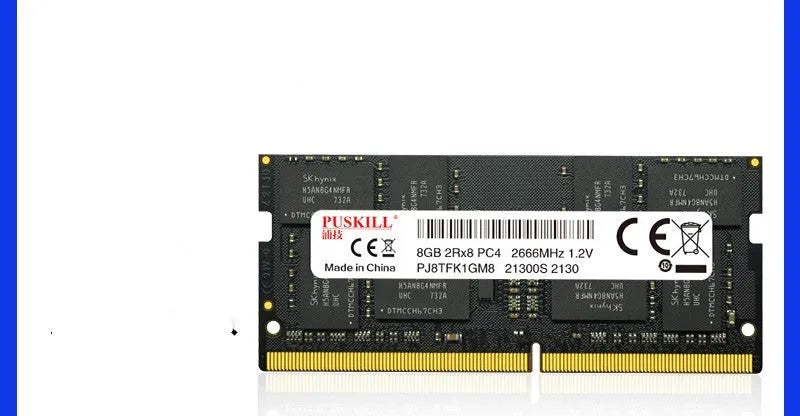 DDR4 SODIMM notebook memory module for laptop RAM upgrades, 260-pin design.