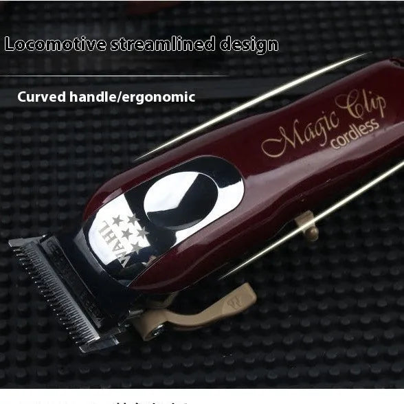 Rechargeable hair clippers with stainless steel cutter head for home haircuts