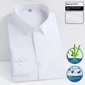 Men's bamboo fibre short sleeve business shirt with square collar in slim fit
