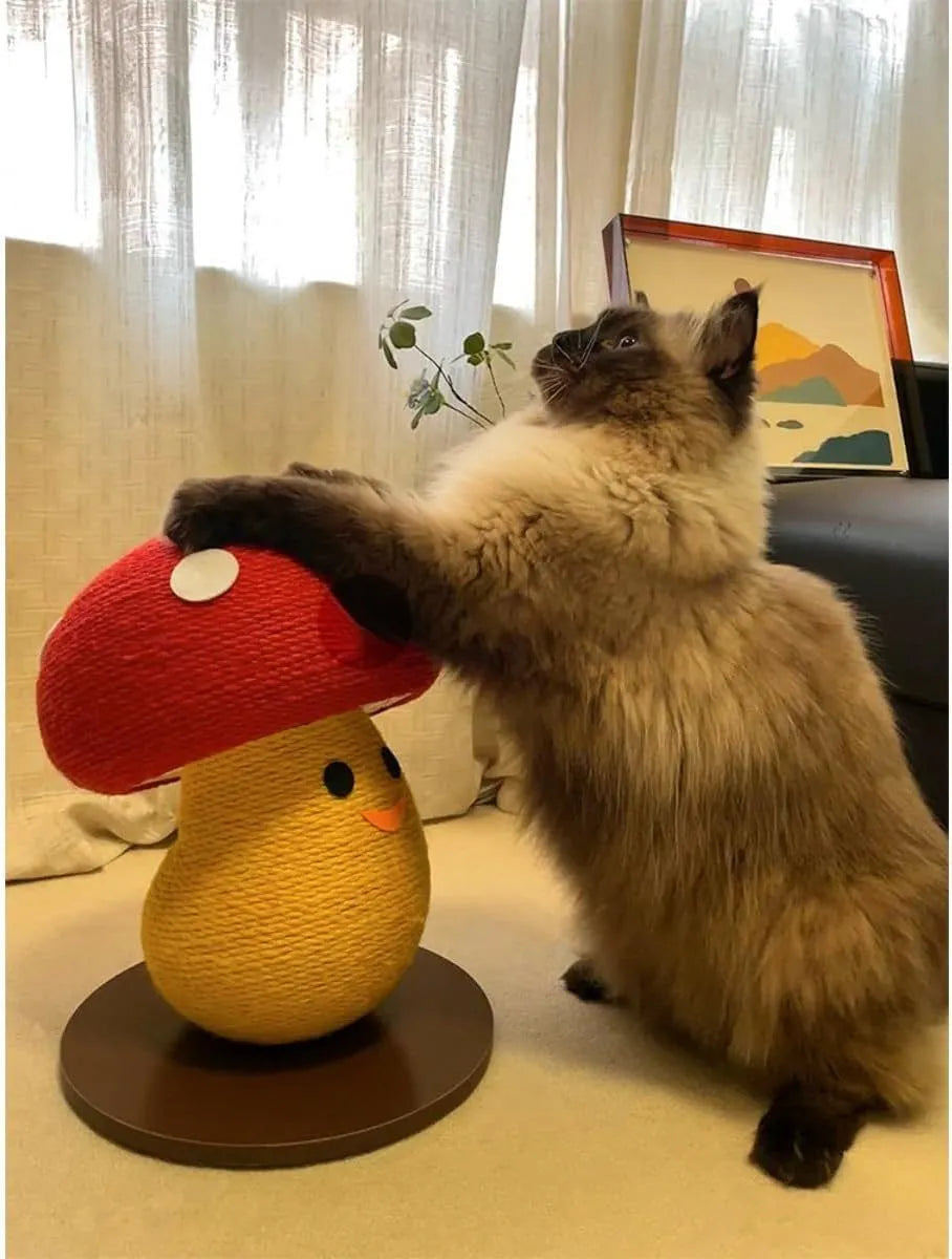 Foldable accordion design cat scratcher board with round shape and corrugated texture