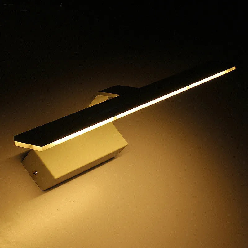 White wall-mounted LED bathroom makeup mirror with tri-colour dimmable lighting in three size options.