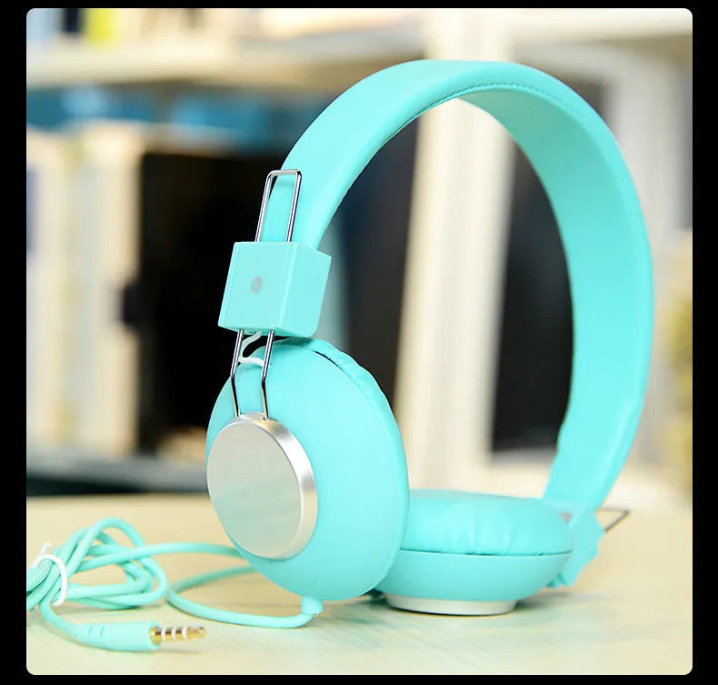 Wired sports earphones with head-mounted design and 3.5mm plug in multiple colour options