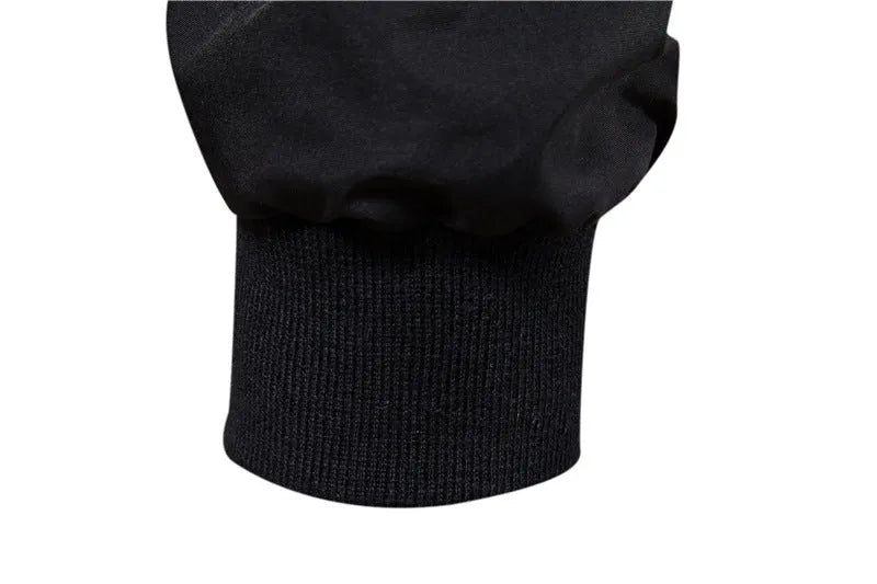 Men's thin casual jacket in polyester fibre showing dark blue, black and army green colour options