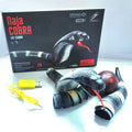 Automatic electronic snake cat toy with segmented plastic body on a floor