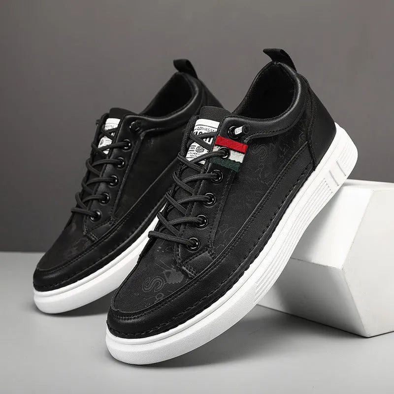 Men's high-cut canvas sneakers in grey, black, or green with a bandage dress style and round toe.