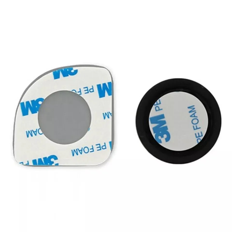 White glass car blind spot mirror with 360-degree adjustable mounting