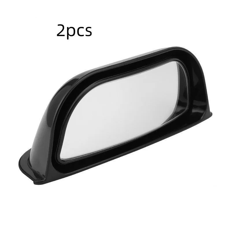 Universal wide angle rearview mirror with two-row mirror surface and ABS construction