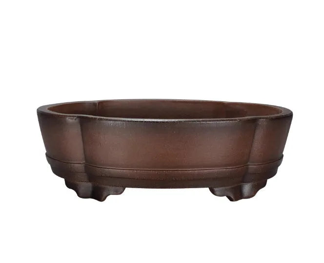 Purple clay classical flower pot with 50x39x16 cm dimensions for floor or tabletop gardening