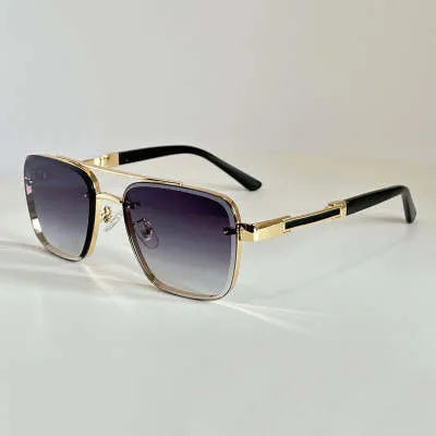 Men's vintage sunglasses with PC lenses in multiple colour options including gradient blue and gun gray gray green