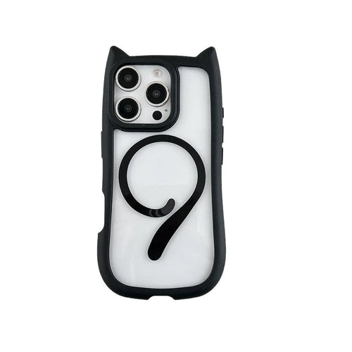 Transparent acrylic TPU phone case for IPhone 17 with magnetic suction function in multiple colour options