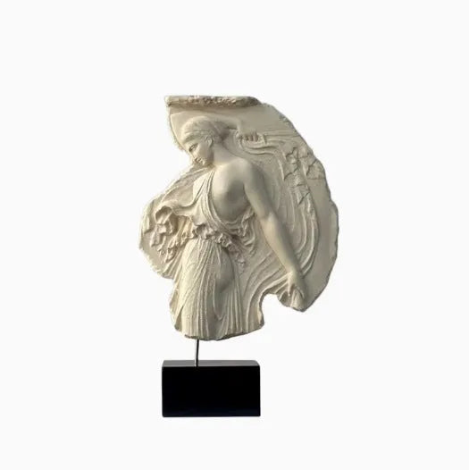 A modern simplicity style wine goddess statue ornament made of synthetic resin, measuring 35 cm tall.
