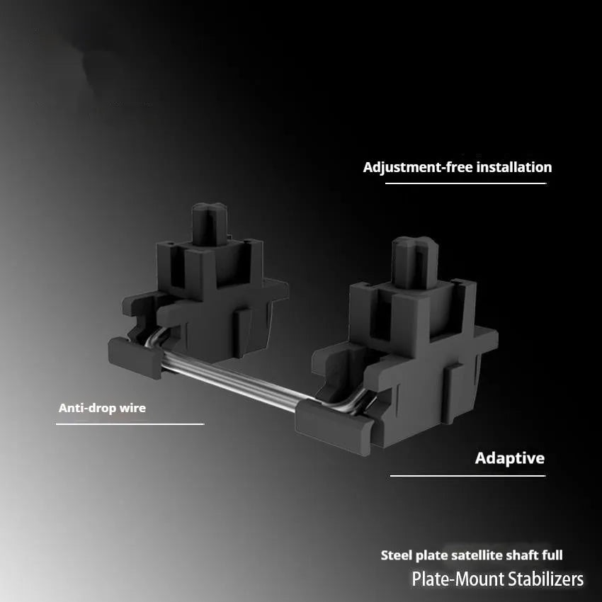 Keyboard shaft mechanical keyboard accessories kit with 4.3 inch screen and spacebar stems