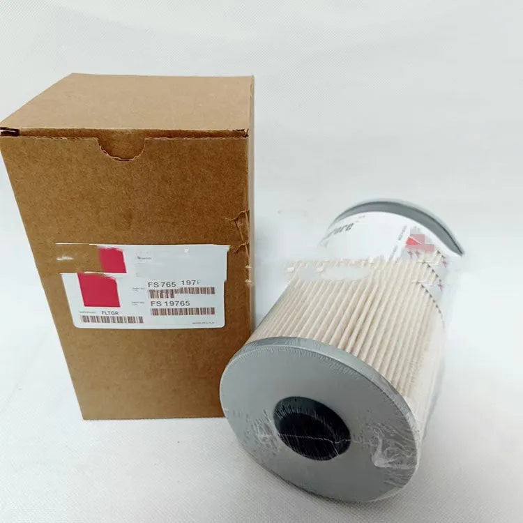 FS19764 diesel fuel filter for generator sets with folding paper element and 10mm connections