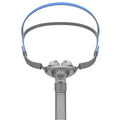 Ventilator nasal pillow mask with silicone nose pad, cushion, and thickened headband