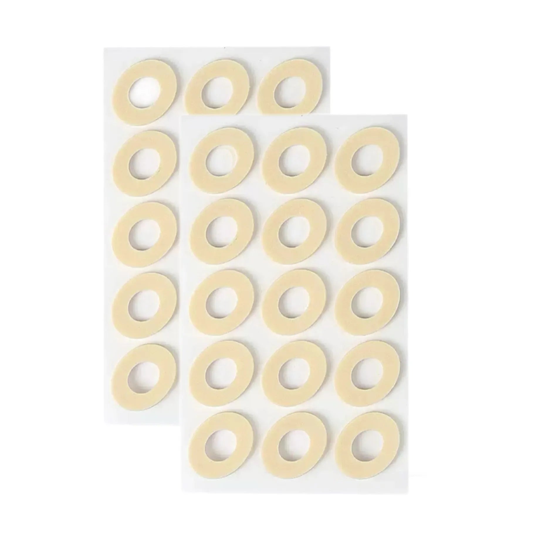Women's PU heel protection pads in four shapes: large oval, small oval, U-shaped and circular section designs