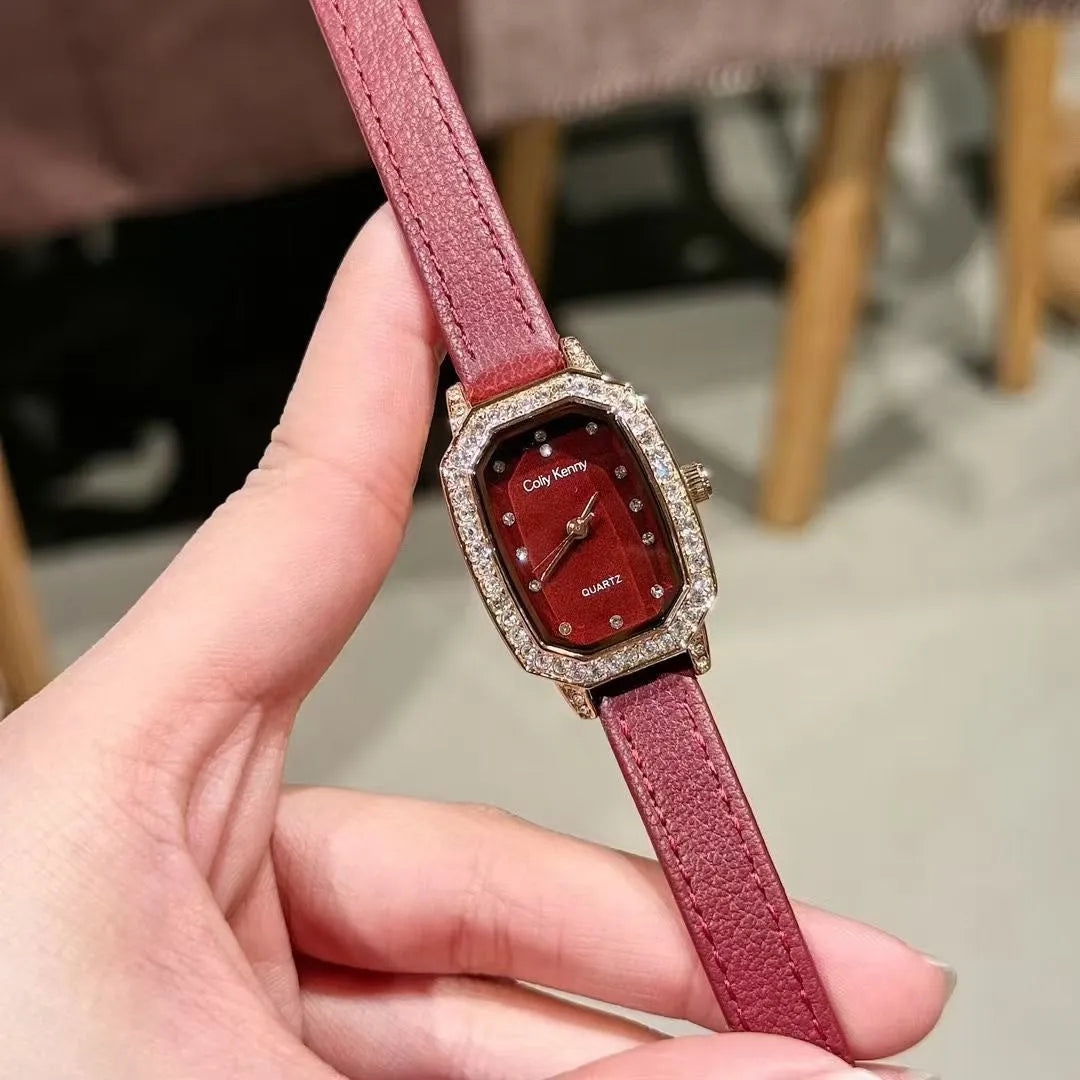 Chinese style alloy women's watch with multiple dial pattern options including diamond and camellia designs