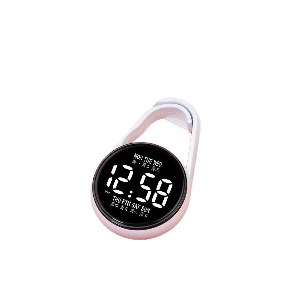 LED digital watch with luminous display and waterproof design shown in multiple colour options