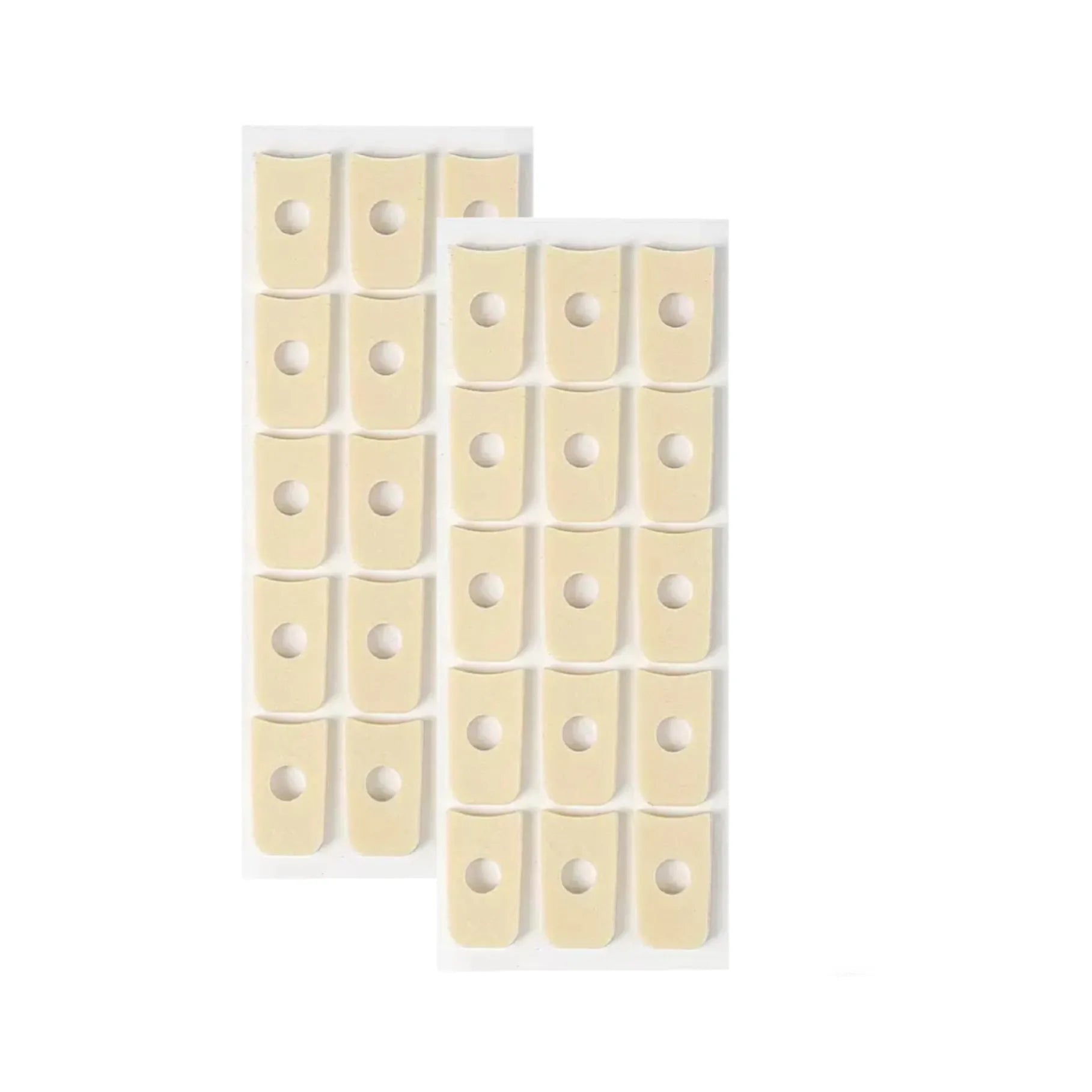 Women's PU heel protection pads in four shapes: large oval, small oval, U-shaped and circular section designs