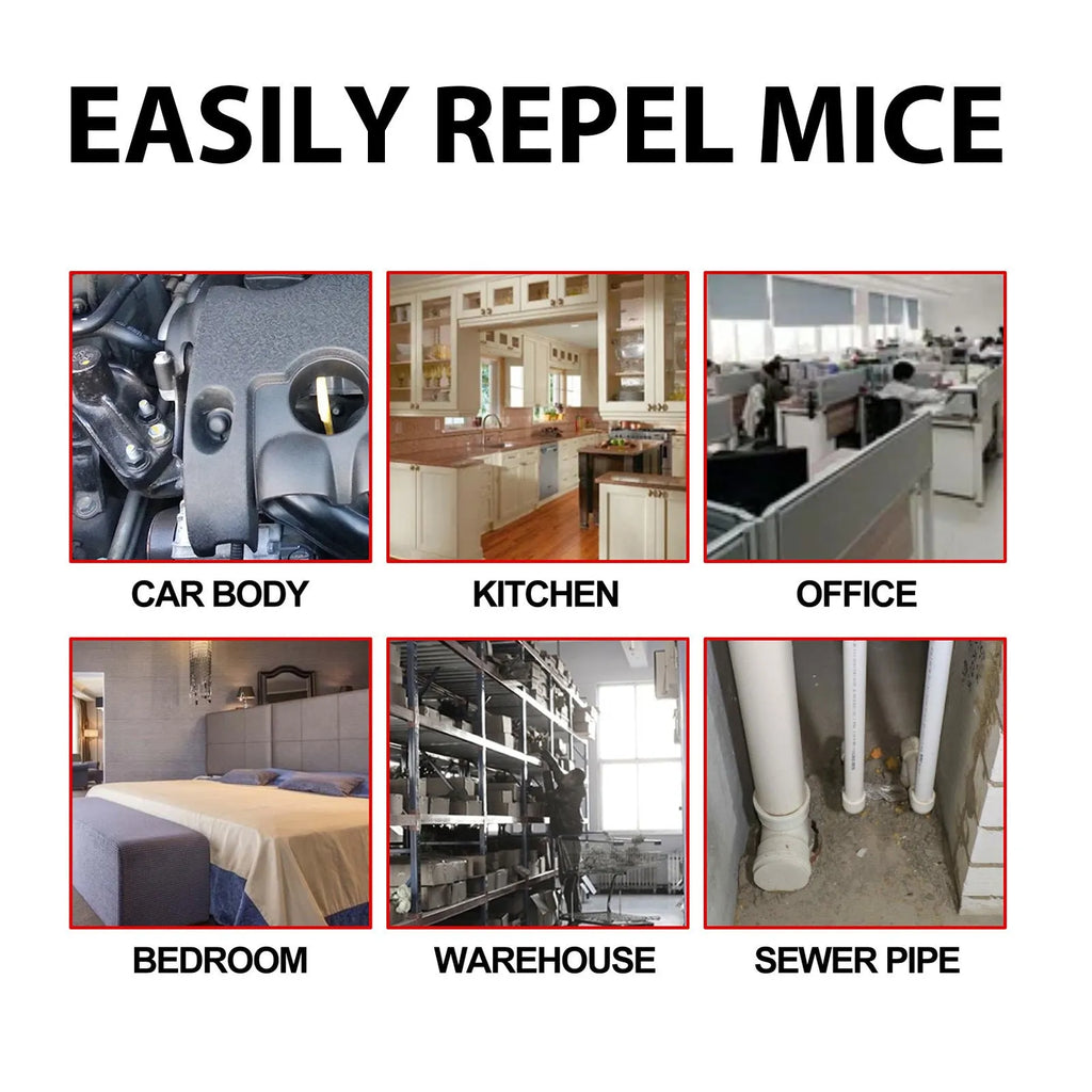 60ml natural rat repellent spray bottle with plant-based formula for home and outdoor use