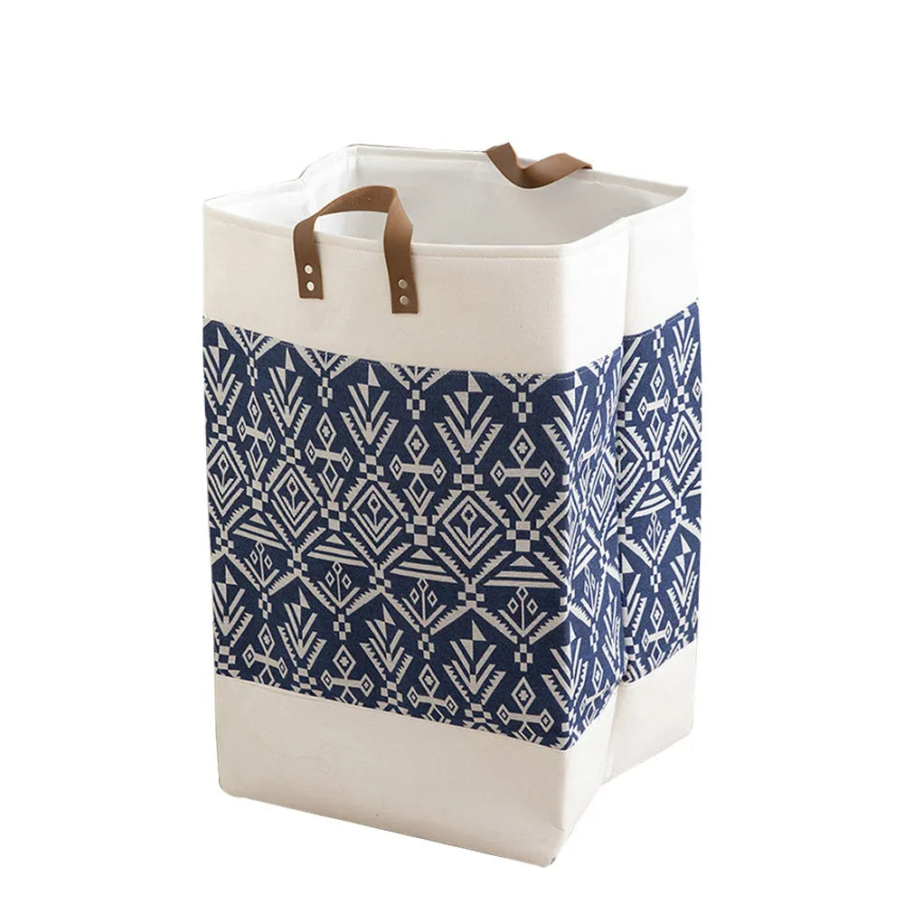 35x35x55cm fabric storage box for clothes and quilt organisation in colourful bear pattern
