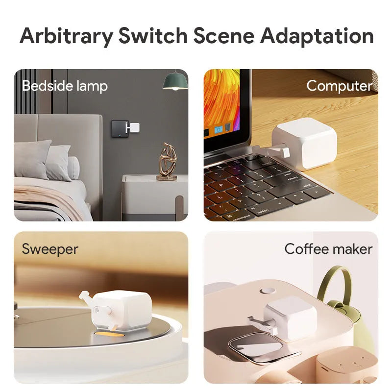 White Bluetooth thumb remote control device measuring 53x29mm